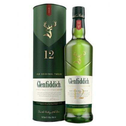 Glenfiddich 12 Years Old Single Malt Scotch Whisky 70cl